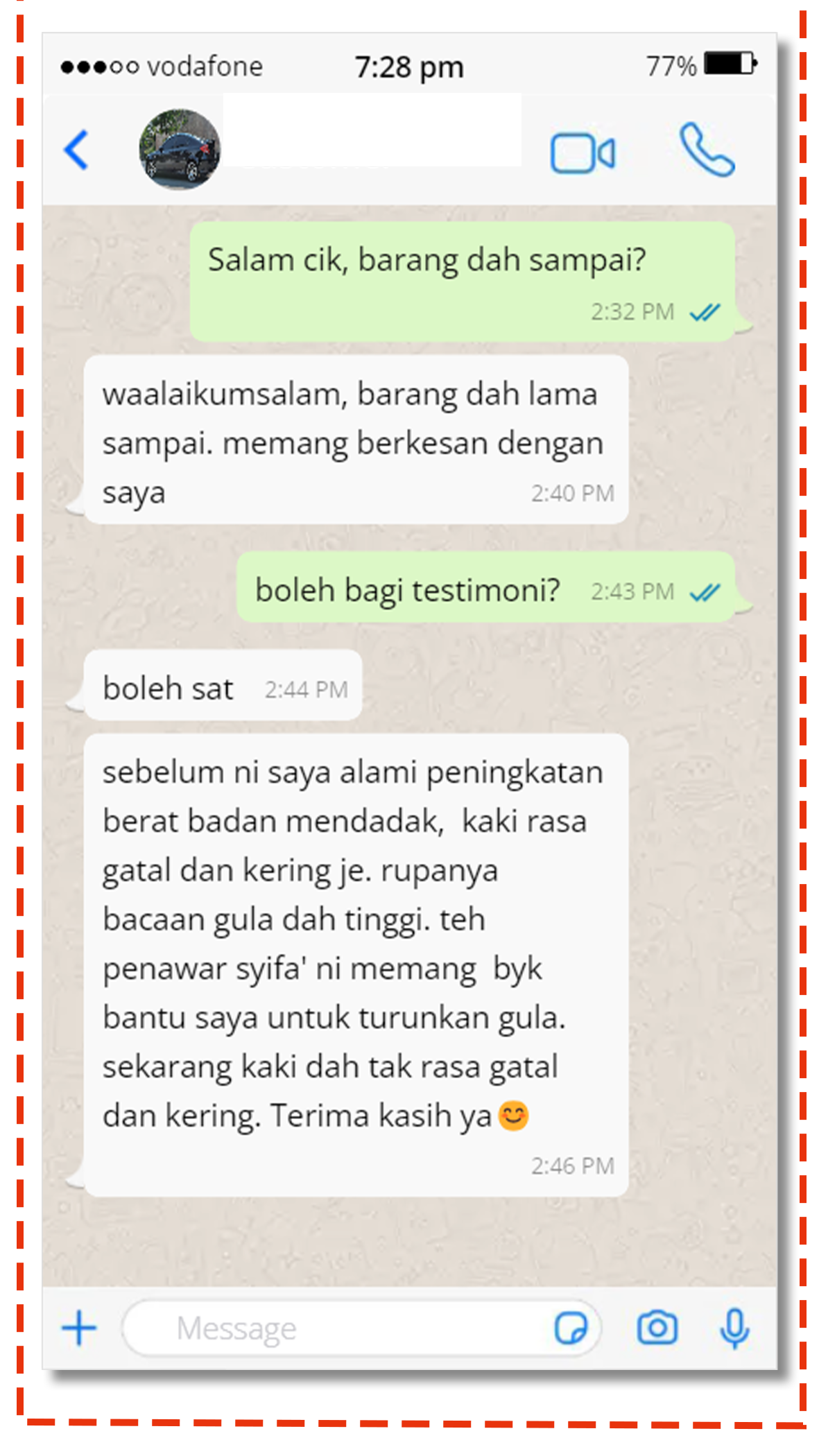 TESTIMONI WA 5